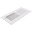 10" x 4" (Wall Opening Size) White Two-Way Steel Sidewall/Ceiling Register (682M Series)