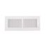 12" x 4" (Wall Opening Size) White Two-Way Steel Sidewall/Ceiling Register (682M Series)