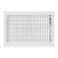 12" x 8" (Wall Opening Size) White Two-Way Steel Sidewall/Ceiling Register (682M Series)
