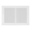 12" x 8" (Wall Opening Size) White Two-Way Steel Sidewall/Ceiling Register (682M Series)