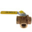 1" Standard Port, 3 Way Diversion Threaded Ball Valve (14 Cv)