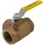 1-1/2" Standard Port, 3 Way Diversion Threaded Ball Valve (34 Cv)