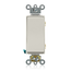 20A, 120/277V Decora Plus Rocker Double-Pole AC Quiet Switch, Commercial Spec Grade, Self Grounding, Back & Side Wired,, Light Almond