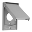 1-Gang Weather-resistant Wallplate, Thermoplastic Nylon (Gray)