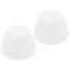 White Toilet Bolt Caps (Pack of 2)