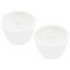 White Toilet Bolt Caps (Pack of 2)