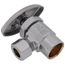 1/2" Nominal Sweat x 3/8" OD Compression Angle Stop Valve - Lead Free (Chrome)