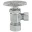 1/2" Nom Compression (5/8" OD) x 3/8" OD Compression Angle Stop Valve - Lead Free (Chrome)