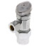 1/2" CPVC x 3/8" OD Compression Angle Stop Valve - Lead Free (Chrome)