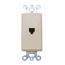 Decora Insert, 6p4c, Screw Terminals (Ivory)