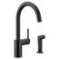 Align 1 Handle High Arc Kitchen Faucet, w/ Side Spray (Matte Black), 7165BL