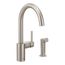Align Spot Resist Stainless 1 Handle Kitchen Faucet, w/ Side Spray, 7165SRS