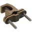 3/8" to 1" Pipe Bare Wire Ground Clamp with Open Lug