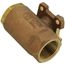 1" FNPT Standard Port Actuator-Ready 2-Piece Bronze Ball Valve w/ Direct Mounting Pad & 250# Steam Trim