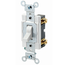 20A, 120/277V Toggle Single-pole AC Quiet Switch, Heavy Duty Spec Grade, Grounding, Back & Side Wired (White)