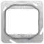 4-11/16" x 3/4" Raised Square 2-Gang Device Cover