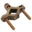 1/2" to 1" Bronze Ground Clamp for Bare Wire (10 to 2 AWG)