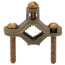 1/2" to 1" Bronze Ground Clamp for Bare Wire (10 to 2 AWG)