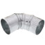 3" Galvanized Adjustable Elbow - 30 Gauge (22.5° to 90°)