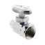 1/2" Female IPS x 3/8" OD Compression Straight Stop Valve, Lead Free (Chrome)