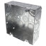 4-11/16" x 1-1/2" Deep Square Box, 1/2" & 3/4" Eccentric Knockouts