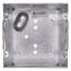 4-11/16" x 2-1/8" Deep Square Box, 1" Eccentric Knockouts