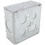 4-11/16" x 2-1/8" Deep Square Box, 3/4" & 1-1/4" Eccentric Knockouts