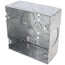 4-11/16" x 2-1/8" Deep Square Box, 3/4" & 1-1/4" Eccentric Knockouts