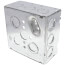 4-11/16" x 2-1/8" Deep Square Box, 1/2" & 3/4" Eccentric Knockouts