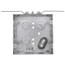 4-11/16" x 2-1/8" Deep Square Box, 1/2" & 3/4" Eccentric Knockouts