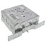 4-11/16" x 2-1/8" Deep Square Box, 1/2" & 3/4" Eccentric Knockouts