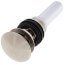 Stainless Metal Drain Assembly for Lavatory Sink - Push Pop-Up w/ Overflow