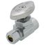 1/2" Nominal Sweat x 3/8" OD Compression Straight Stop Valve - Lead Free (Chrome)