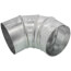 5" Galvanized Adjustable Elbow - 30 Gauge (22.5° to 90°)