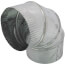 5" Galvanized Adjustable Elbow - 30 Gauge (22.5° to 90°)