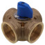2" Brass 4-Way Mixing Valve