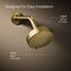 Awaken G110 Multi-Function Showerhead, 1.75 GPM (Moderne Brass), K-72419-G-2MB