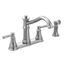 Belfield Chrome 2 Handle Kitchen Faucet w/ Side Spray, 7255C
