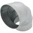 7" Galvanized Adjustable Elbow - 30 Gauge (22.5° to 90°)