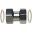 1 x 1" D402178-P Female BSP Manifold Coupling, Nickel Plated Brass