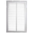 12" x 18" (Wall Opening Size) White Sidewall/Ceiling Return Air Filter Grille (673 Series)