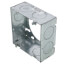 4-11/16" x 2-1/8" Deep Square Box Extension Ring, 1" Knockouts