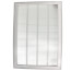 16" x 24" (Wall Opening Size) White Sidewall/Ceiling Return Air Filter Grille (673 Series)