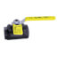 3/8" Standard Port Carbon Steel Threaded Ball Valve w/ Latch Lock Handle (7.2 Cv)
