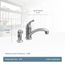 Chateau 1 Handle Kitchen Faucet, 1.5 GPM, 7437 (Chrome)