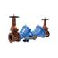 8" 909RPDA-OSY-CFM-FS Cast Iron RPDA Assembly Backflow Preventer, OSY Shutoffs, Cubic Feet Meter, w/ Flood Sensor