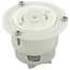 20/10A, 250V Flanged Outlet, Locking Receptacle, Industrial Grade