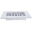6" x 4" (Wall Opening Size) White Commercial Supply Register (821 Series)