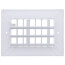 6" x 4" (Wall Opening Size) White Commercial Supply Register (821 Series)
