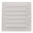 6" x 6" (Wall Opening Size) White Commercial Supply Register (821 Series)